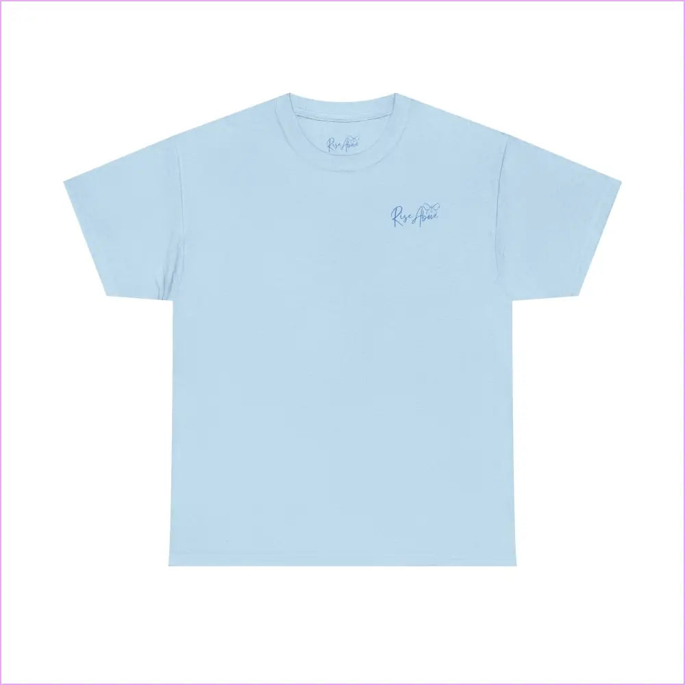 Unisex Heavy Cotton Tee - ’All is Not Lost’ Botanical Design - Light Blue / S - T-Shirt