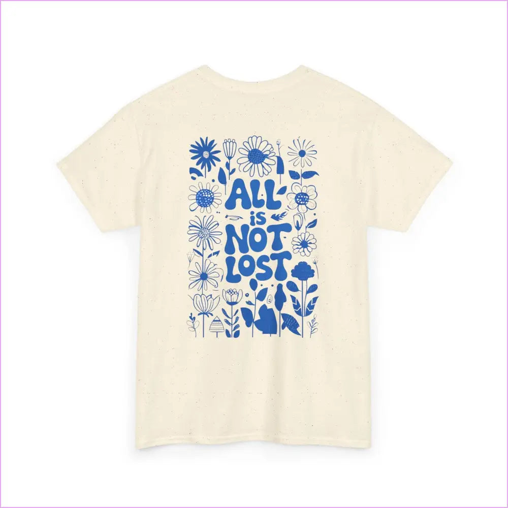 Unisex Heavy Cotton Tee - ’All is Not Lost’ Botanical Design - T-Shirt