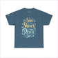 Unisex Heavy Cotton Tee - ’The Sun Always Shines After the Rain’ Inspirational Shirt - Indigo Blue / S - T-Shirt