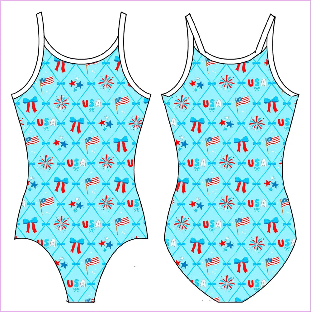 USA TRELLIS GYMNASTICS LEOTARD - GYMNASTICS LEOTARDS