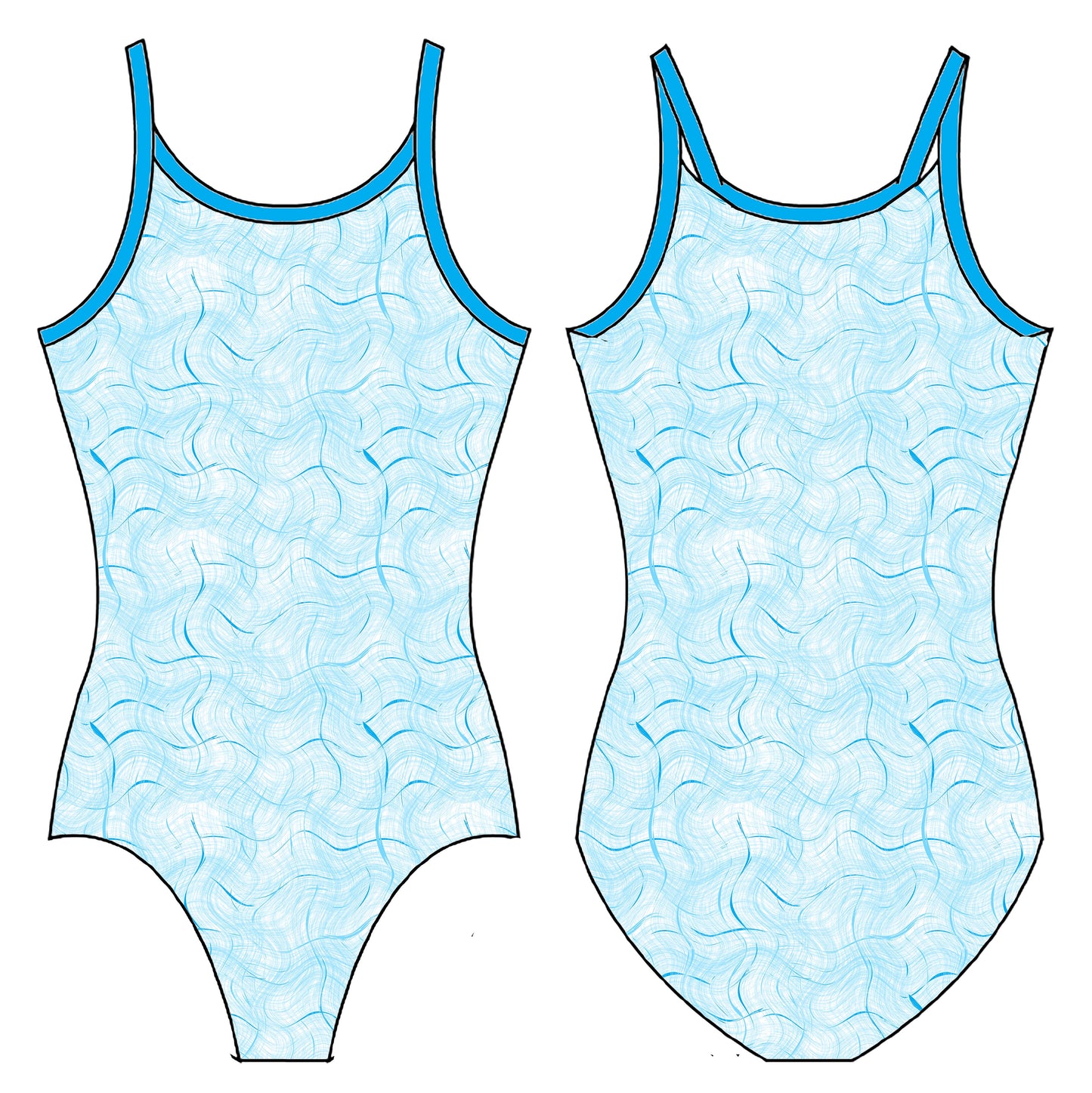 WAVES GYMNASTICS LEOTARD