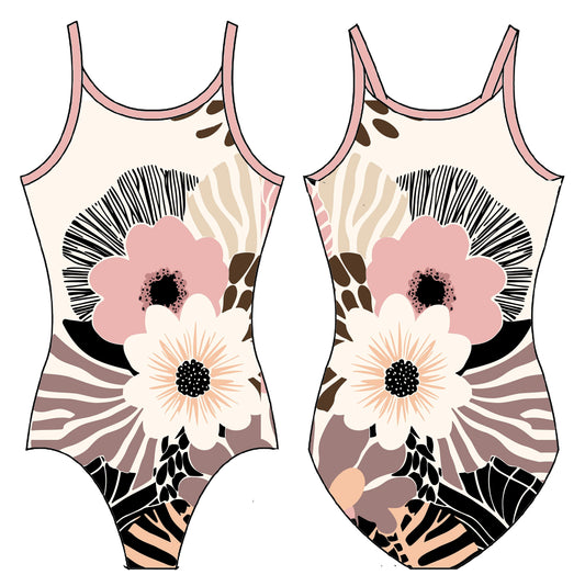 WILD BLOOMS GYMNASTICS LEOTARD