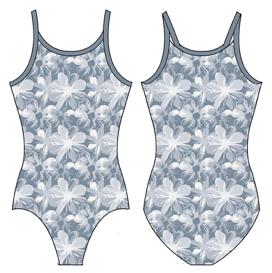 WINTER BLOOMS GYMNASTICS LEOTARD
