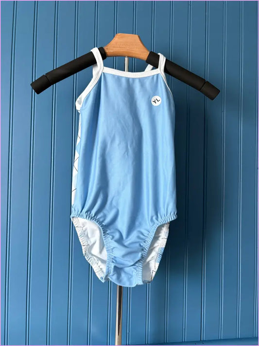 YL Thin Strap Bows Caroline Gymnastics Leotard