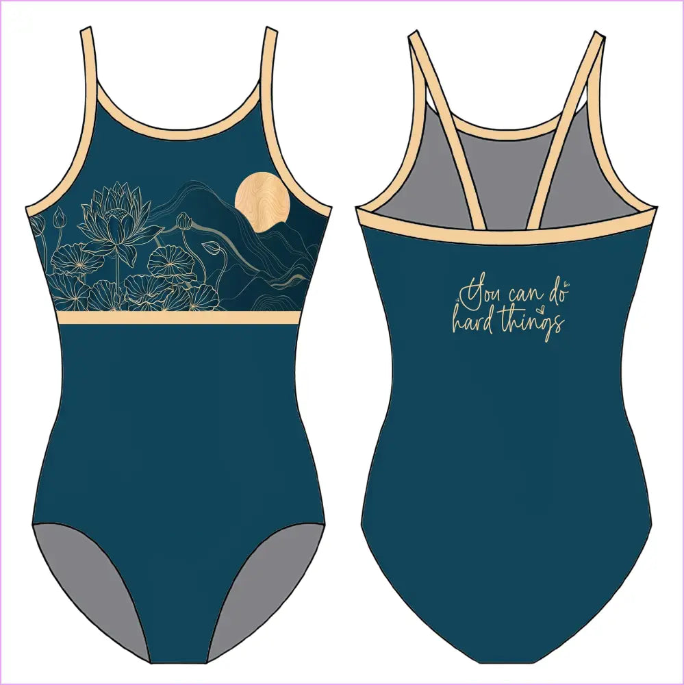 YOU CAN DO HARD THINGS GYMNASTICS LEOTARD - GYMNASTICS LEOTARDS