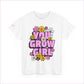 You Grow Girl Floral Unisex Heavy Cotton Tee - T-Shirt