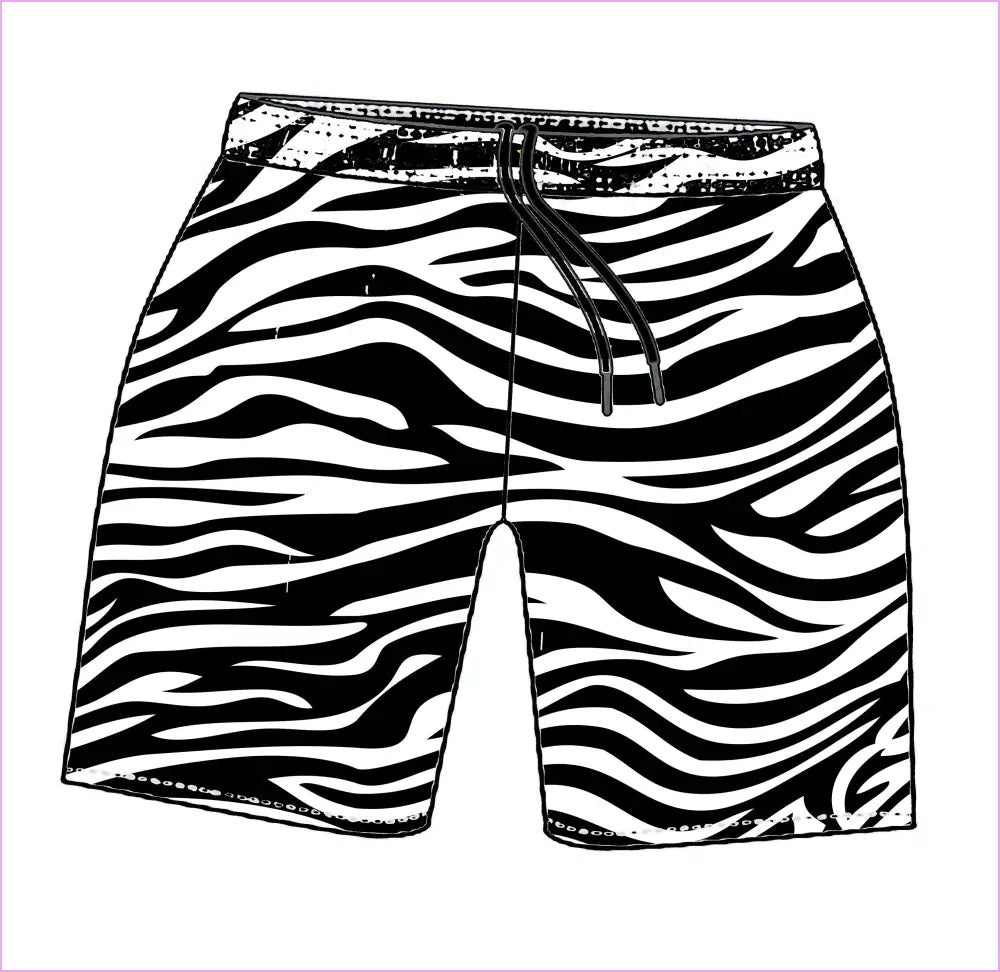 ZEBRA MENS TRAINING SHORTS - MENS SHORTS