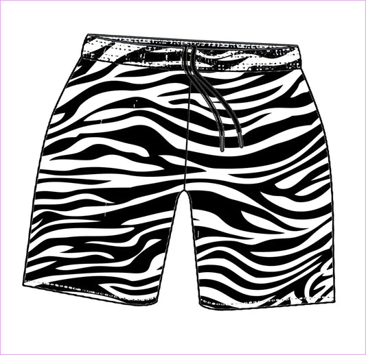 ZEBRA MENS TRAINING SHORTS - MENS SHORTS